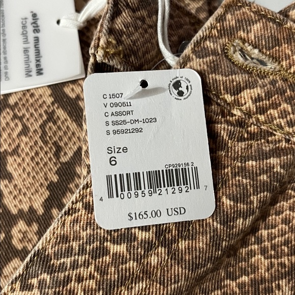 Women's Snake Print Wide Leg Cargo Pants - Picture 5 of 9